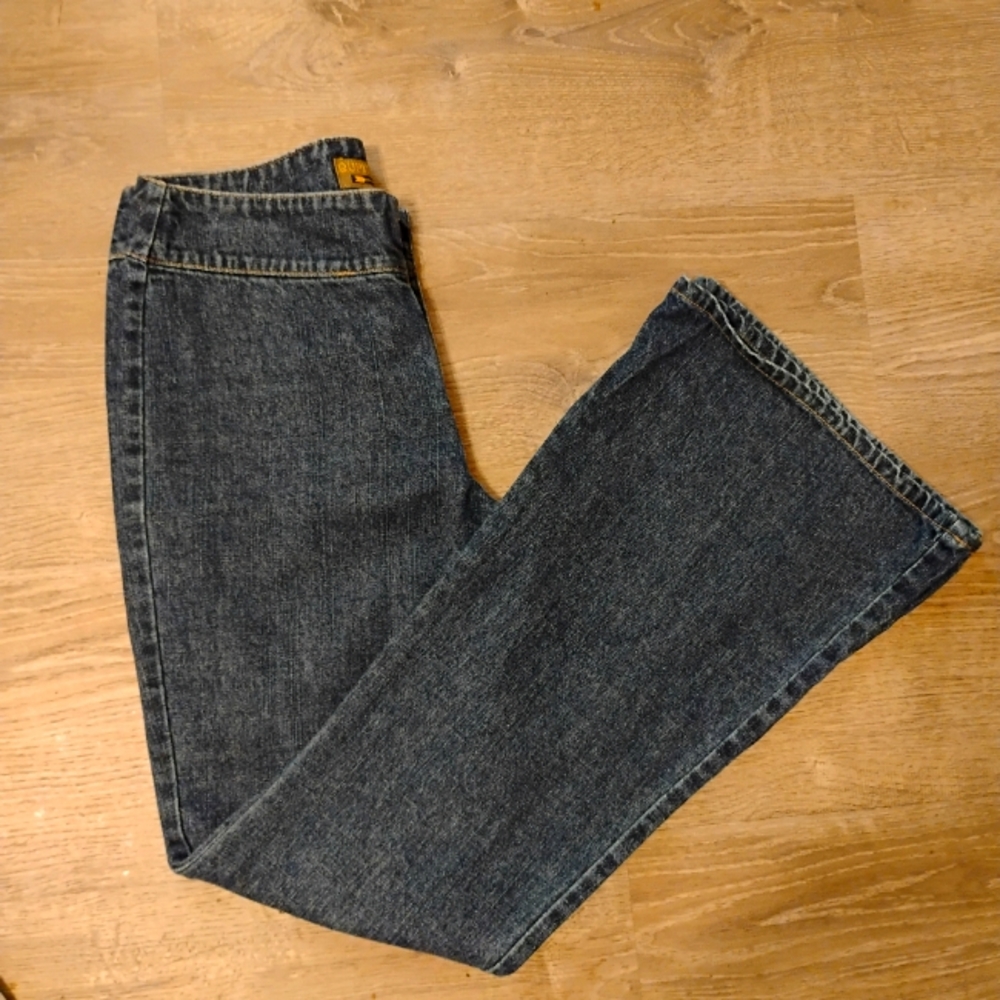 Y2K 80's Qupid Flared Jeans 29 Made in the USA Band Waist 100% Cotton Grunge